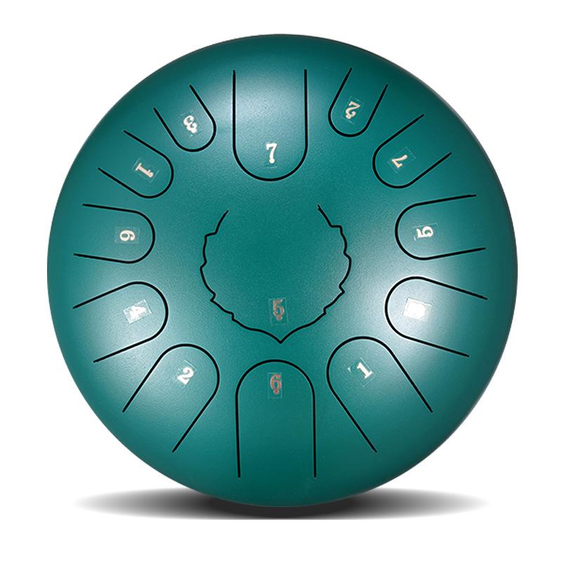 Ethereal Steel Tongue Drum - 6/8/10/12/13/14 Inch Handpan Percussion Instrument.