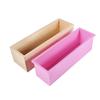 Rectangle Silicone Liner Soap Mould Wooden Box DIY Making Tool Bake Cake Bread Toast Mold