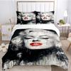 Marilyn Monroe Bettwäsche-Set Weiches Bettwäsche-Set mit Kissenbezügen für Teenager Einzel Doppel Queen King Size