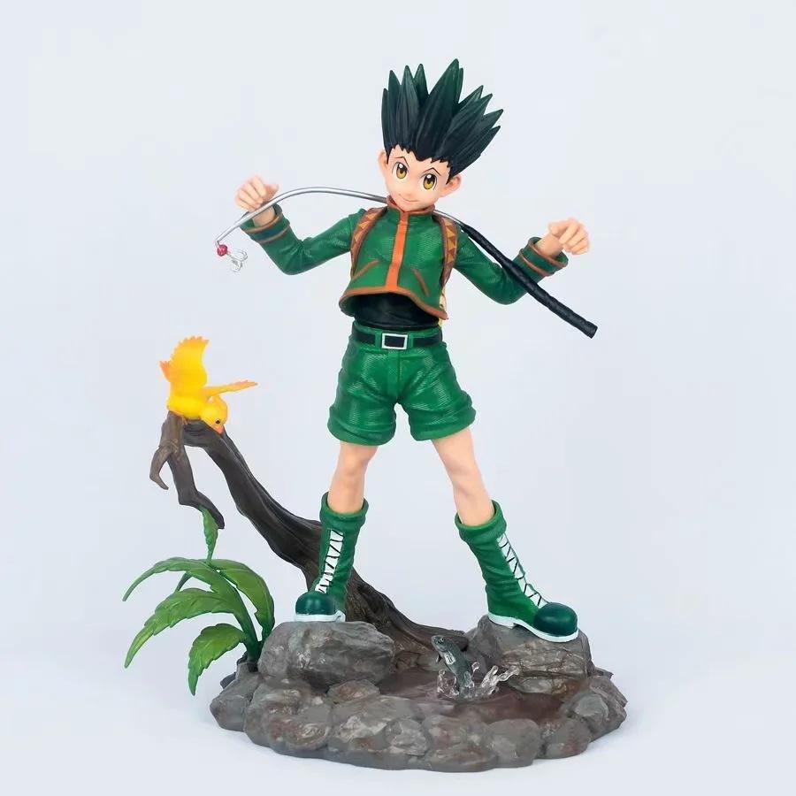 Hunter X Hunter Anime GK Figure Killua Zoldyck Statue Scene Pvc Cartoon Doll Model Collection Decoration Toys Gift