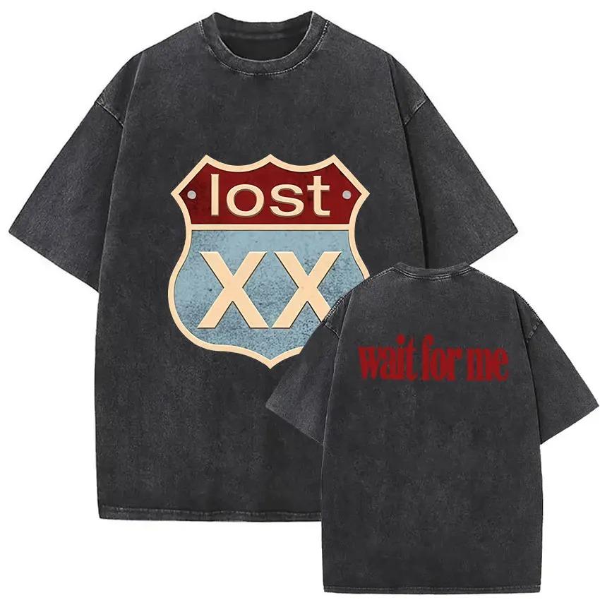 Vintage Lavato MGK Machine Gun Kelly Album 2026 Nuove Magliette Uomo Gotica Hip Hop Maglietta Oversize Puro Cotone Tee Streetwear