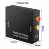 Optical Coax Toslink Digital To Analog Converter Rca L/R Stereo Audio Adapter