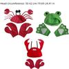 Performance Props Cartoon Crab Hat Cute with Gloves Frog Costume Animal Character Red Lobster Hat Party Props