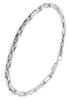Shinjuku Gin no Kura Platz Wellenkette Sterling Silber 925 Armband, Länge 18cm-20cm (18cm), Herren, Schlichtes, Stilvolles Design