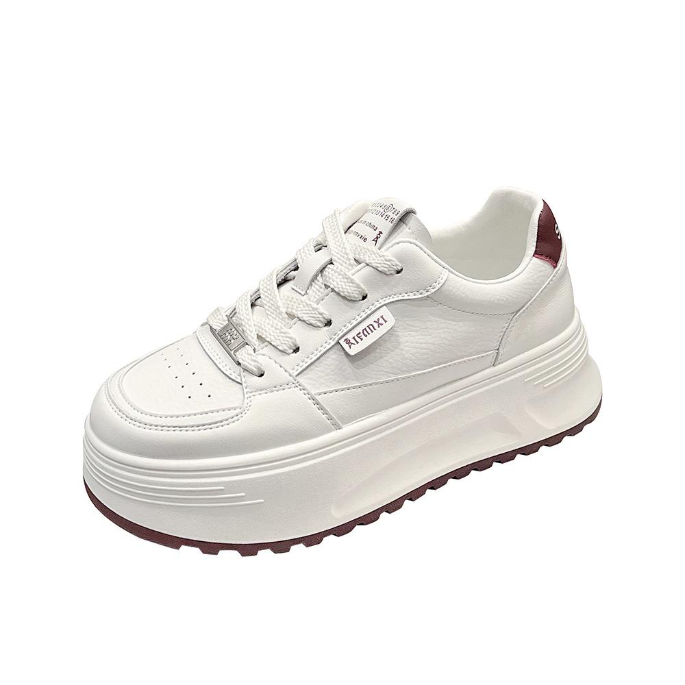 Platform White Shoes Women's Versatile Muffin 2024 Summer New Niche Design Sense Internet Celebrity Leisure Sports Board Shoes