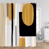 Tende da Doccia Geometriche Astratte Decorazioni Bagno Minimaliste Nordiche di Metà Secolo Tenda da Bagno Moderna in Poliestere con Ganci
