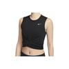 Solid Logo Cropped Sleeveless T-Shirt Women Tops Black 930494-010