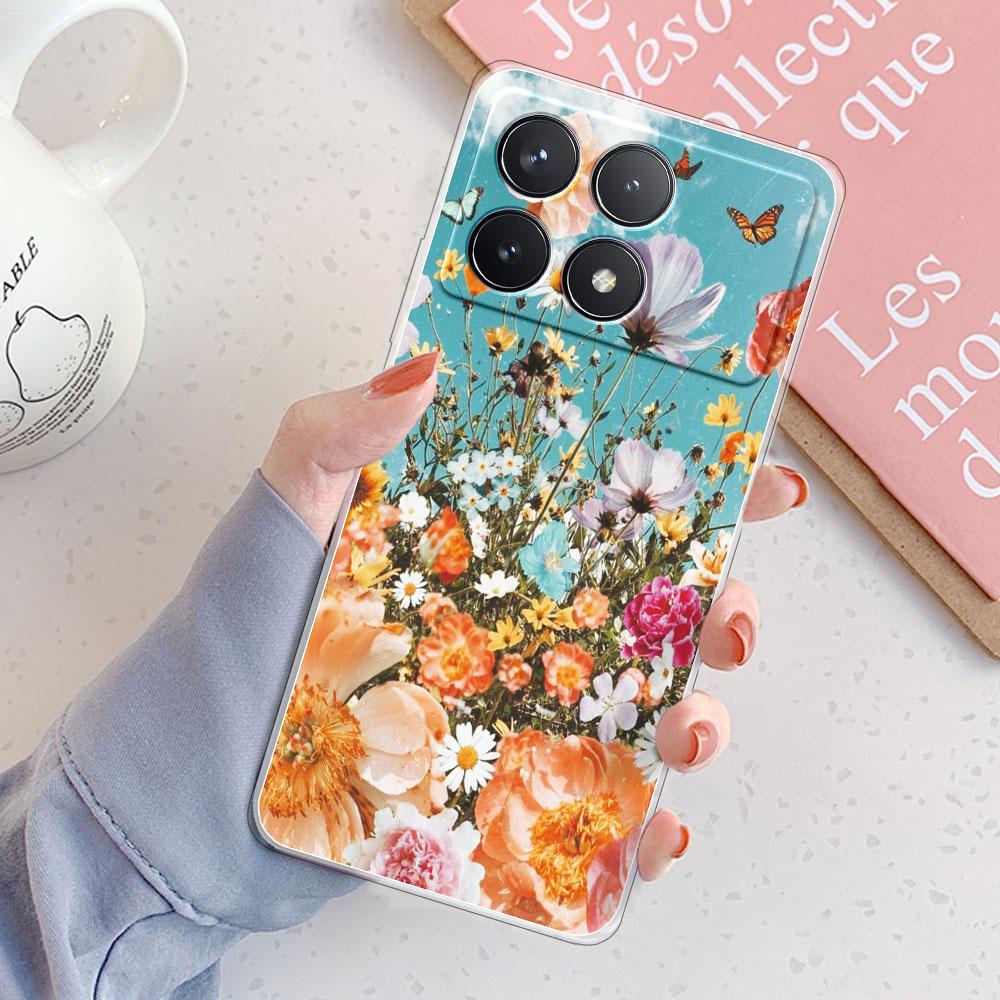 For Xiaomi Poco F6 Pro Case For Xiaomi Poco M6 4G Cover Shockproof Clear Soft Silicone Phone Case On Xiaomi PocoF6 Fashion Funda