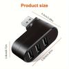 Laptop For PC Hub USB Rotate Splitter Mini Adapter 3 Ports