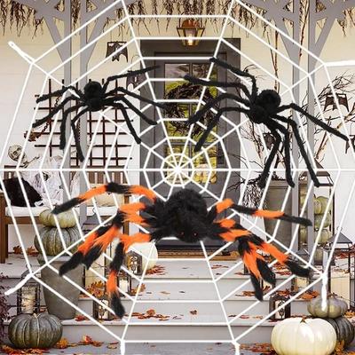 Giant Simulation Plush Spider Decoration Oversized Spider Decoration Props Party Indoor Prank Plush Spider Halloween Decoration