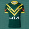 Australský ragbyový dres Prodyšný tréninkový fotbalový dres Kangaroos Wallabies Retro krátký rukáv Jednotný dres pro fanoušky Rodinné sladění