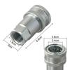1pcs NPT1/2 High Pressure Hydraulic Oil Pipe Quick Connector For For ISO Series A Couplings Male Female Threads