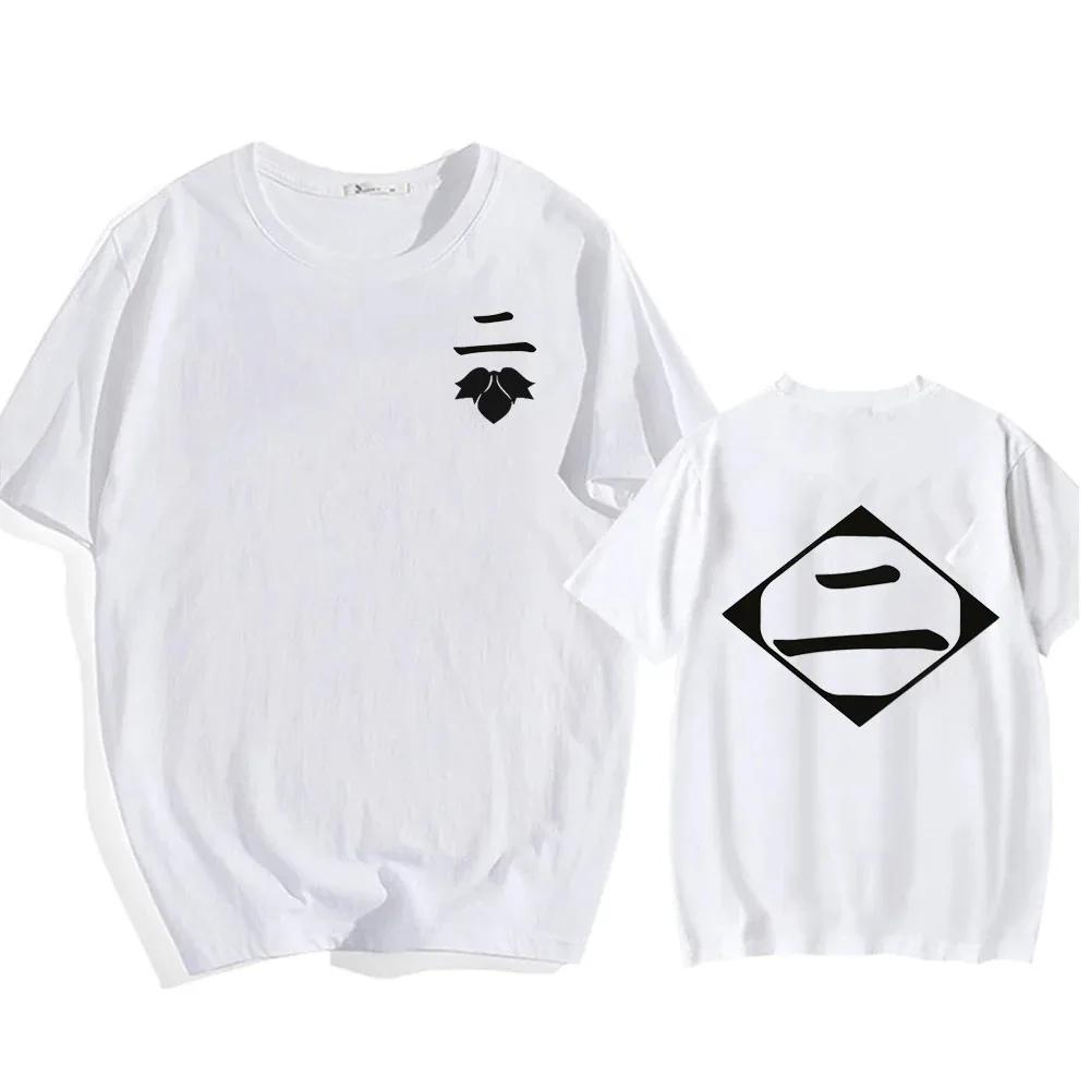 Anime Cotton T-Shirt Bleach Cosplay Shirt Zaraki Kenpachi Men Women O-Neck Short Sleeve Tee Fashion Tshirt