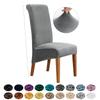 Velvet Chair Cover Stretch Dining Chair Cover Winter Warm Long Back Chair Cover Washable For Kitchen Home El Wedding 1 Pcs