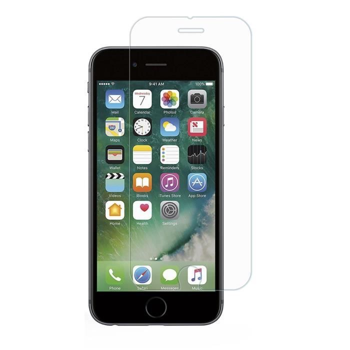 Coque pour iPhone SE 2020 - Phonillico - Magnétique Argent + Verre Trempé - Protection Métal Film Vitre Ecran