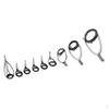 9Pcs Ceramic Ring Eye Fishing Rod Guide, Stainless Steel