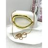 Acrylic Clutch Bag Women Hard Shell Mini Evening Purse With Metal Chain Strap Urban Chic Square Design