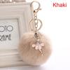 Fur Fluffy Handbag Accessories Ballet Dancing Girl Keyring Angel Keychain Key Buckle Car Pendant