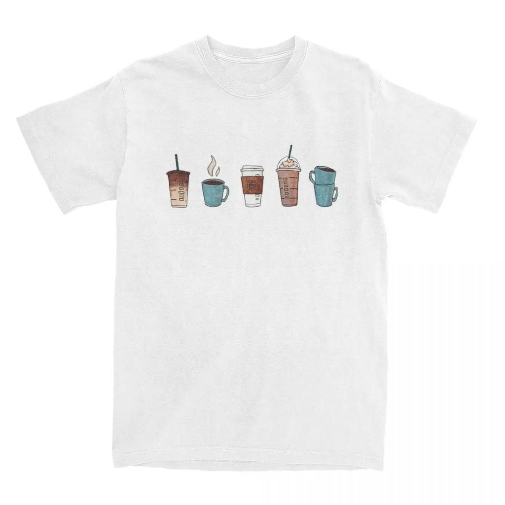 Μπλουζάκια Ρούχα Νεωτερικά T-Shirts Κλασικά Ρούχα για Άνδρες Γυναίκες Λάτρεις του Καφέ