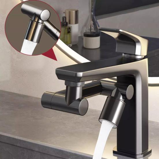 Faucet Extender with 2 Sprayer Modes Universal Fit Simple Installation 360-Degree Adjustable