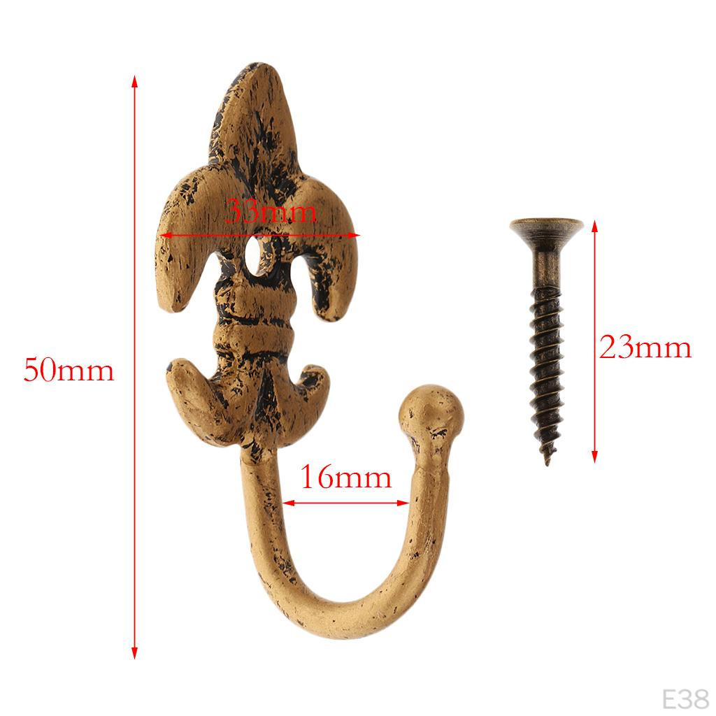 2 X Vintage Tieback Holdbacks Curtain Tie Back Hanger Window Treatment Hardware
