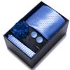 New Tie Men'S Suit Accessories Cufflinks Square Scarf Corsage Tie Premium Suit Gift Box Packaging