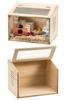 To Pet Cage for Small S Size Solid Acrylic Board On the with Ventilation for Guinea and [Easy Assemble] Animals/reptiles, (width 40cm), Wood, Front,