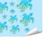 Glow In The Dark Ocean Sink Sticker Self-Adhesive Waterproof Bathroom Decals Cute Turtles Dolphins Sea Animal PVC Sticker for Sinks Bathtubs Tiles