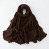Nieuwe Katoen Linnen Gaas Sjaal Voor Vrouwen Meisjes Lente Herfst Effen Sjaals Zachte Pashmina Foulard Eenvoudige Retro Baard Wrap Sjaals