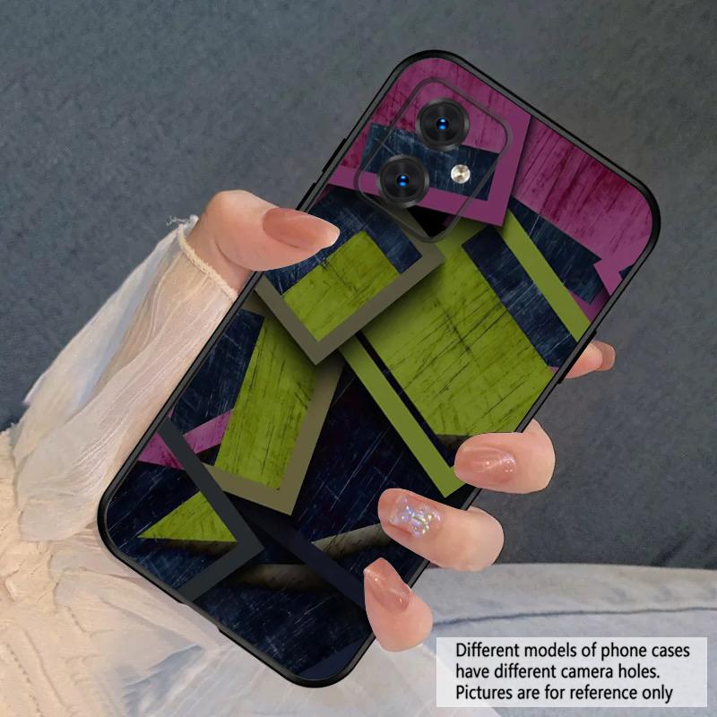 Blocuri de culoare 2D Pentru Motorola Moto G 04 05 14 15 24 34 35 54 55 75 84 85 Edge 40 50 Fusion 60 Fusion husă de telefon moale din silicon