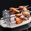 304 Stainless Steel Rotating Grill Basket BBQ Oven Skewer Cage Air Fryer Accessories Roasting Tools Barbecue Drum Roller