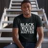 חולצה לגברים מבוגרים בהשראת מחאת BLACK LIVES MATTER נגד גזענות | צדק