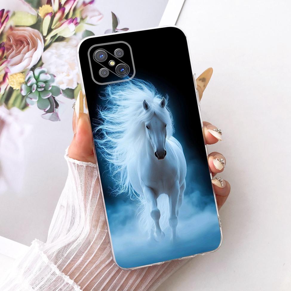 Clear For Oppo Reno 4Z 5G Case CPH2065 Cute Cat Fashion Butterfly Funny Painted Cover For Oppo Reno4 Z 5G Phone Casing