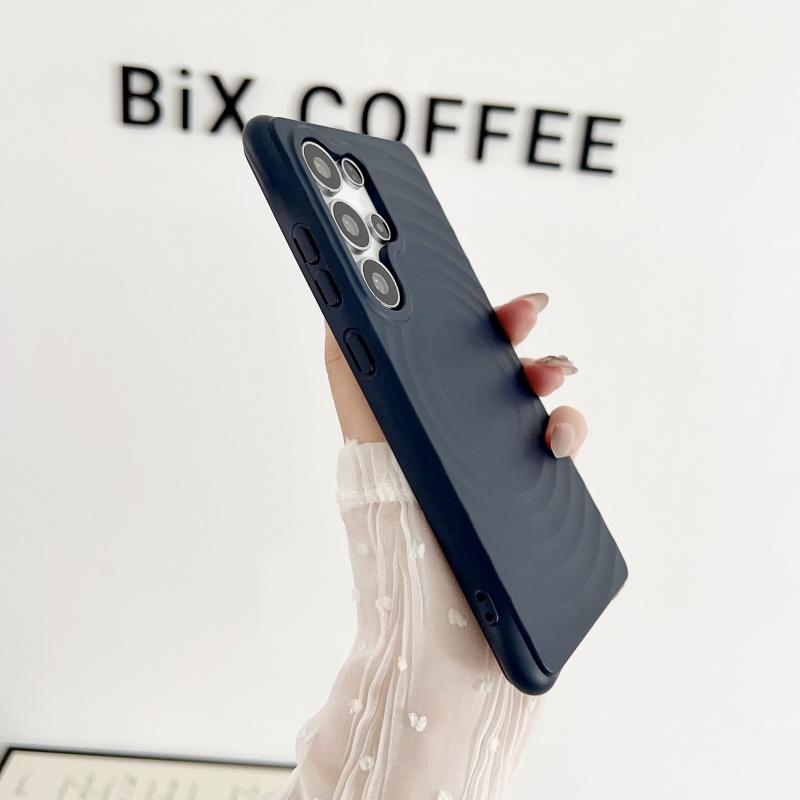 Luxury Water Ripple Liquid Silicone For MagSafe Wireless Charge Case For Samsung S25 S24 S23 Ultra Plus FE Soft Shockproof Cover