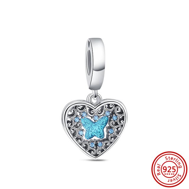 Nový Modrý Murano Glass Turtle Chobotnice Papoušek Camping Night Sky Lemon korálky Fit Charms náramek 925 Stříbrné šperky