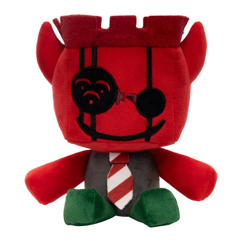 Forsaken-Jx1Dx1 Red Devil Castle Top Plush Toy Game Peripheral Creative Stuffed Doll For Kids Game Fans Birthday Gift Home Decor