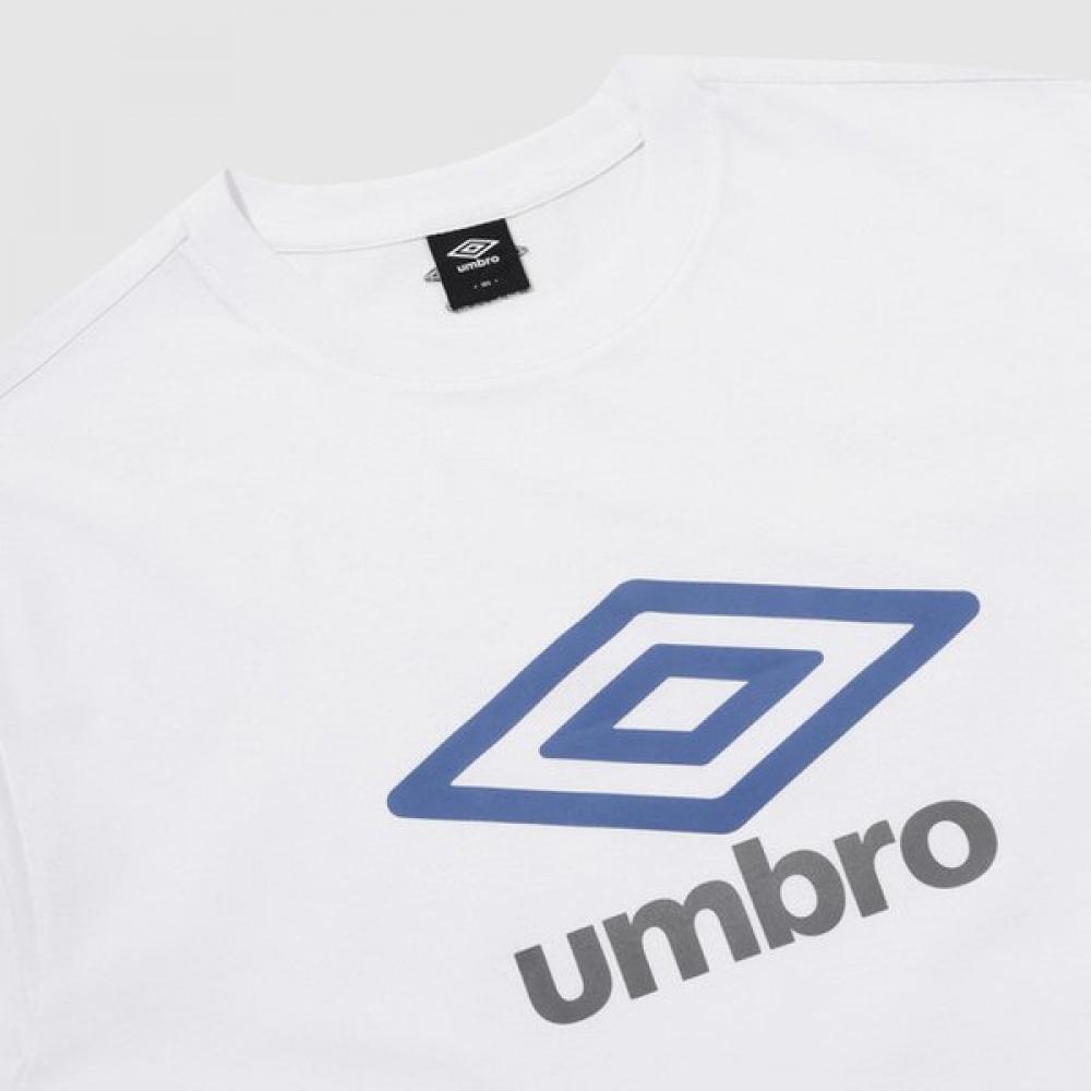 Umbro EssenTial Big Logo ShorT Sleeve T shirT Ur123crs18 whT