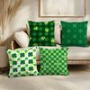 St. Patrick'S Day Gift Cushion Cover Soft Short Plush Pillow Cover Smooth Cozy Texture Aesthetic Cushion Case Home Decor
