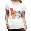 Bear And Panda Bubu Dudu Balloon TShirt for Women ONeck Streetwear T Shirts Womens Tees Short Summer Clothes Tops