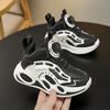 Children's Basketball Shoes and Boys' Shoes 2025 Autumn New Leather Waterproof Boys' Sports Shoes Non-slip and Versatile Trendy Shoes