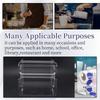 A20F-Adjustable Label Dispenser 3 Disks Sticker Roll Holder Acrylic Clear Label Roll Holder For Office Home Desktop