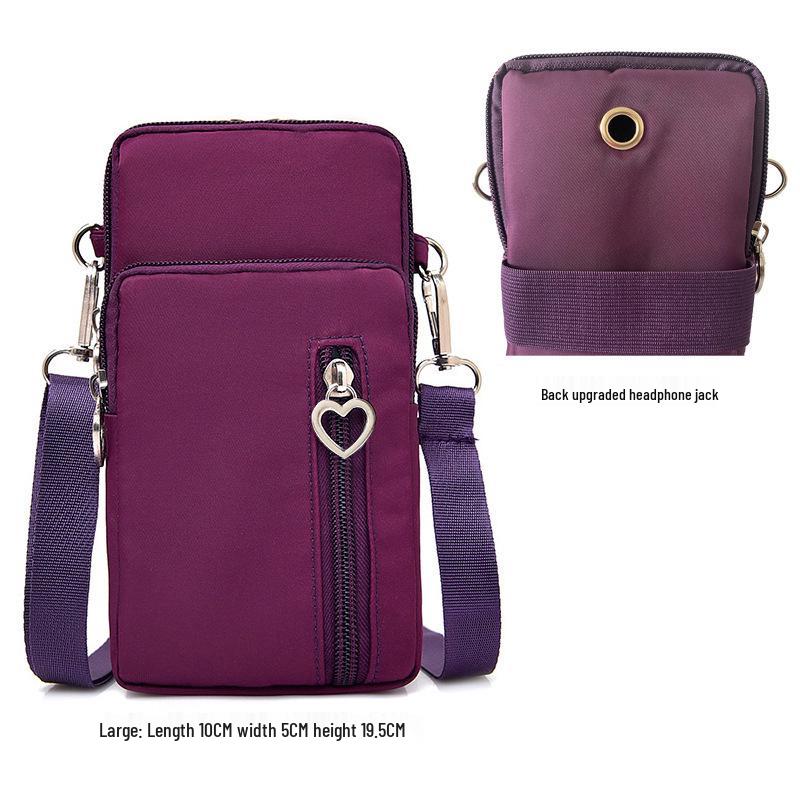 Korean Style Women's Crossbody Phone Bag - Mini Vertical Coin Purse Pouch