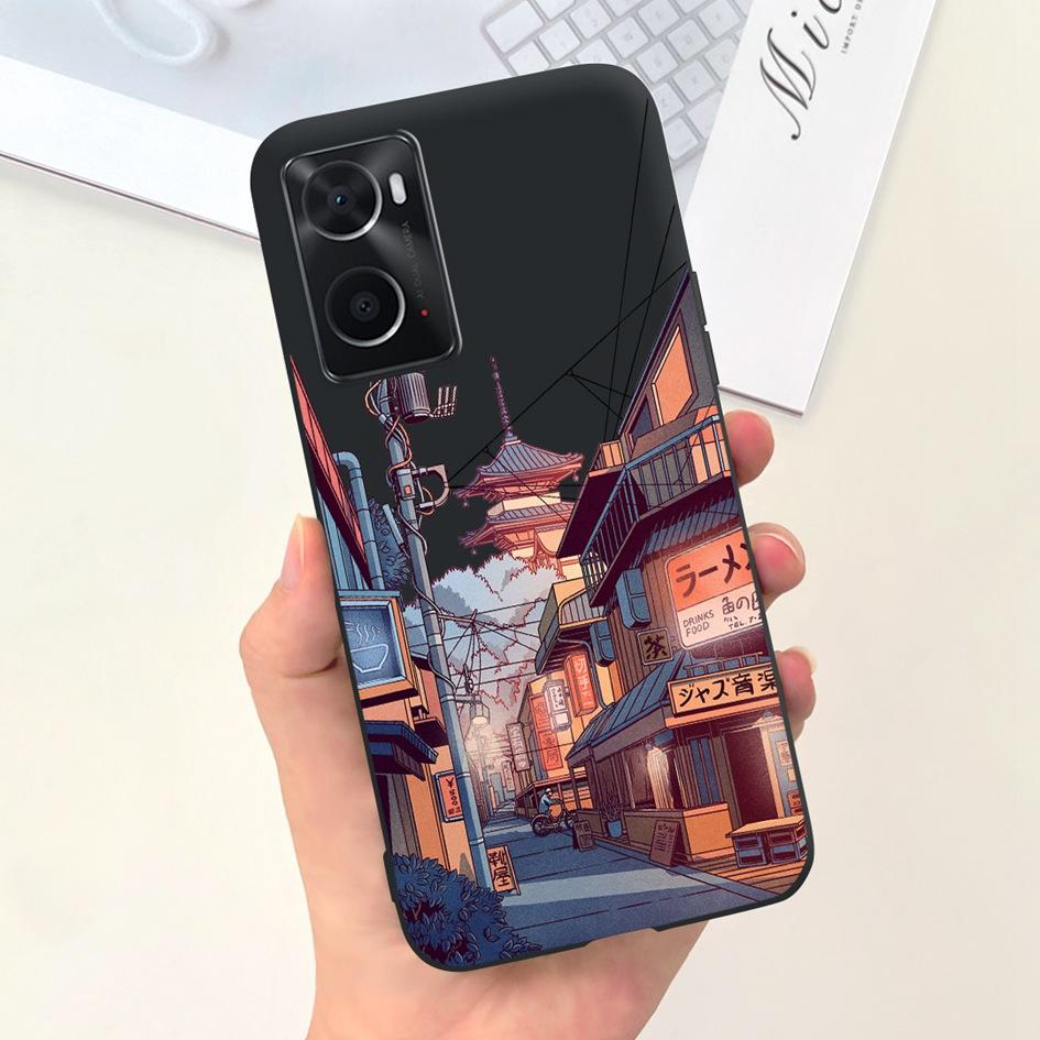 For OPPO A76 A96 4G Case CPH2333 CPH2375 Phone Case Fashion Flower TPU Soft Silicone Cover For OPPO A36 A 76 A 96 OPPOA76 Fundas