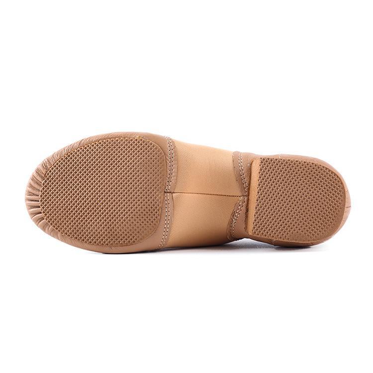 Chaussures de danse en cuir véritable à semelle souple pour femmes: Parfait pour l'entraînement des adultes, le ballet, le jazz, la danse du ventre et la danse latine.