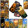 Cover for Samsung Galaxy S20 S22 S21 FE Ultra Plus A07 A17 A15 A16 A25 A57 A37 Phone Case Sunflower Yellow Flower Butterfly