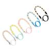 Water Bottle Handle Cute Flower Silicone Loop Hand Woven Water Bottle Lanyard Water Cup Rope for Out