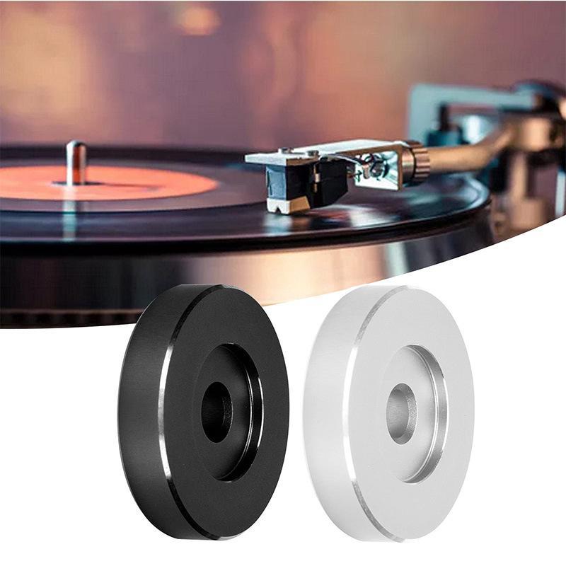 Aluminum 45 Rpm Turntable Adapter For 7 Inch Ep Phonograph Vinyl Record Center Adapter Turntable Adapter