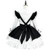 Süßes Dienstmädchen-Outfit weiches Mädchen Lolita-Kleid Damenkleid Chef-Restaurant Dienstmädchen-Uniform Set