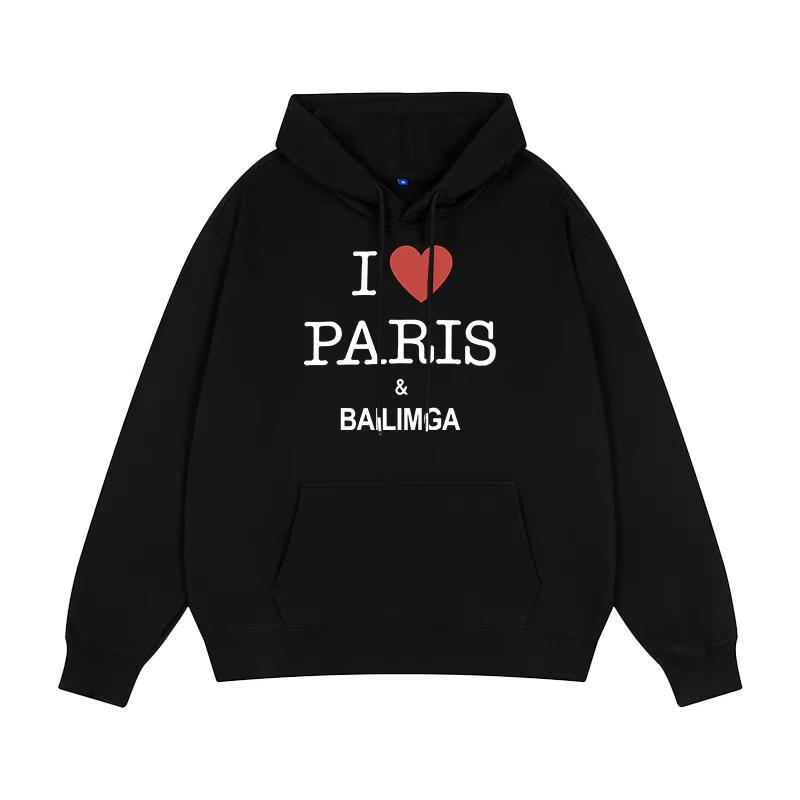 Neues Paris Zuhause Liebesbrief Locker Hundert Hoodie Männer und Frauen Paare Amerikanischer Herbst- und Wintermantel Trendmarke
