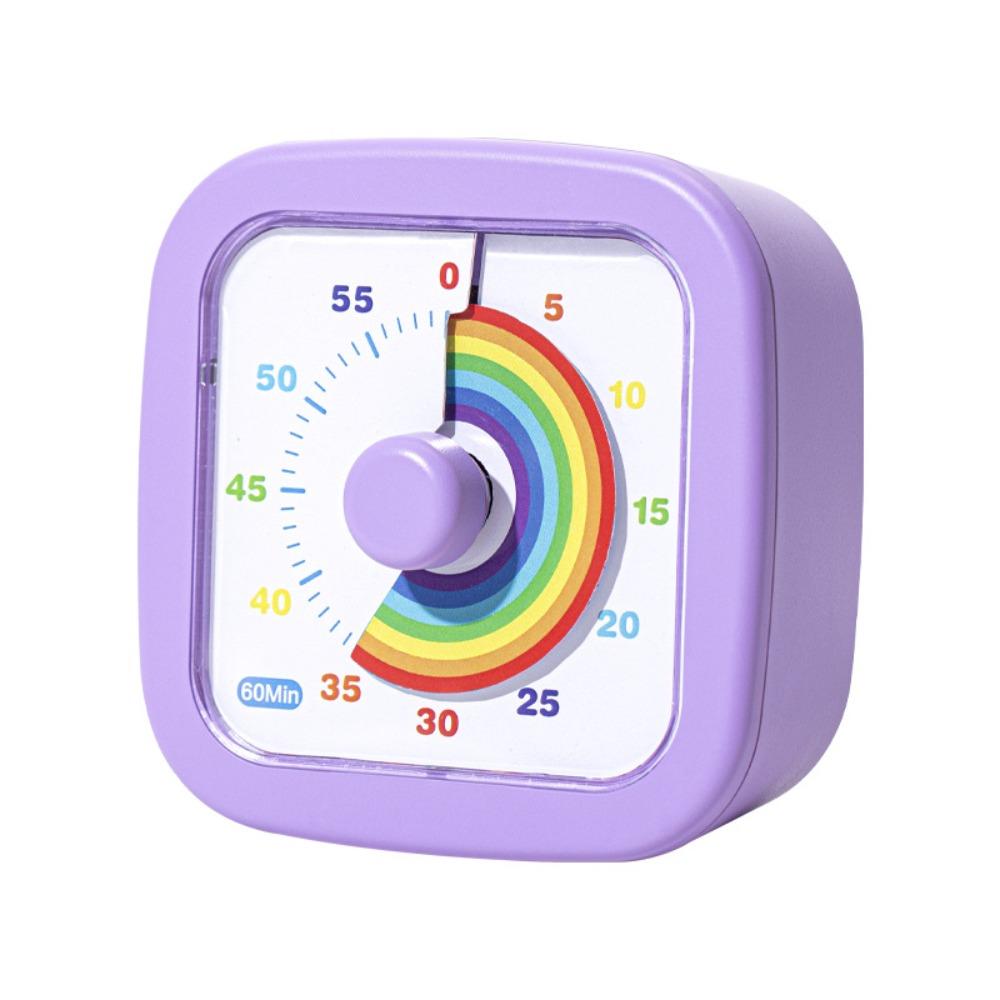 60 Minutes Visual Timer Round/Square Kitchen Timer Countdown Alarm Clock  Kids Children Reminder